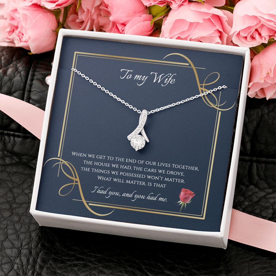 To My Wife Alluring Beauty Necklace