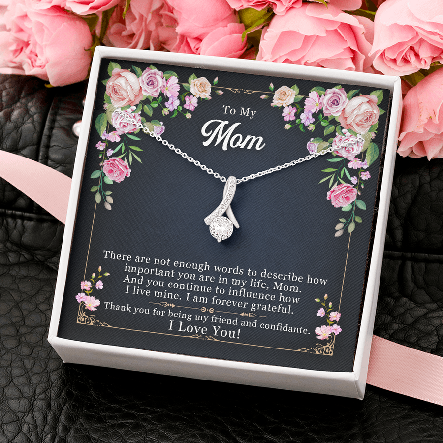 To My Mom Necklace, From Daughter to Mom, Necklace for Mother, Gift for Daughter, Christmas Necklace Gift, Christmas Necklace for Mom