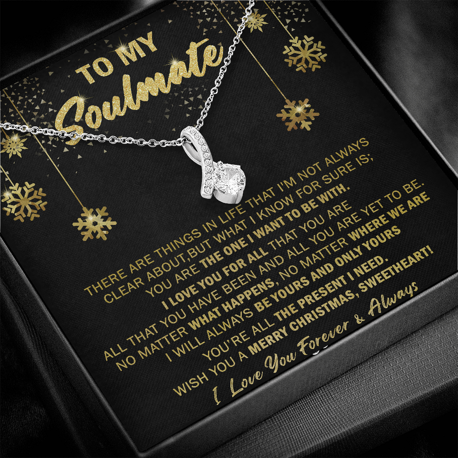 Gift For Your Soulmate Christmas - Merry Xmas - Alluring Necklace