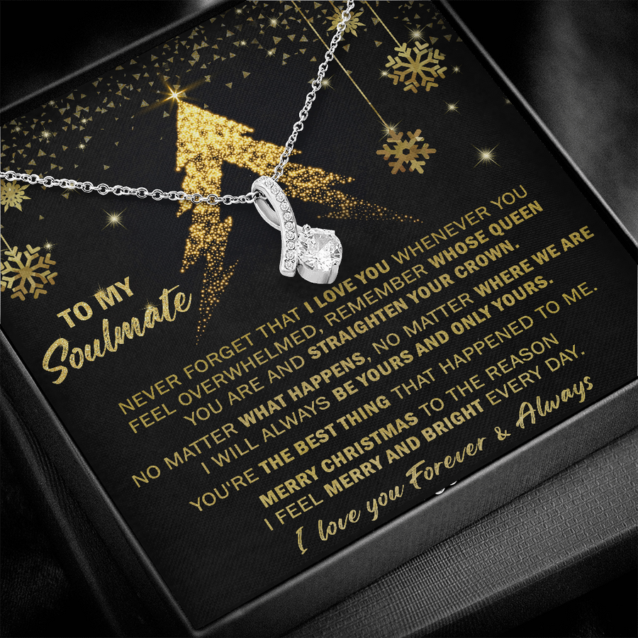 Gift For Your Soulmate Christmas - Merry And Bright - Alluring Necklace