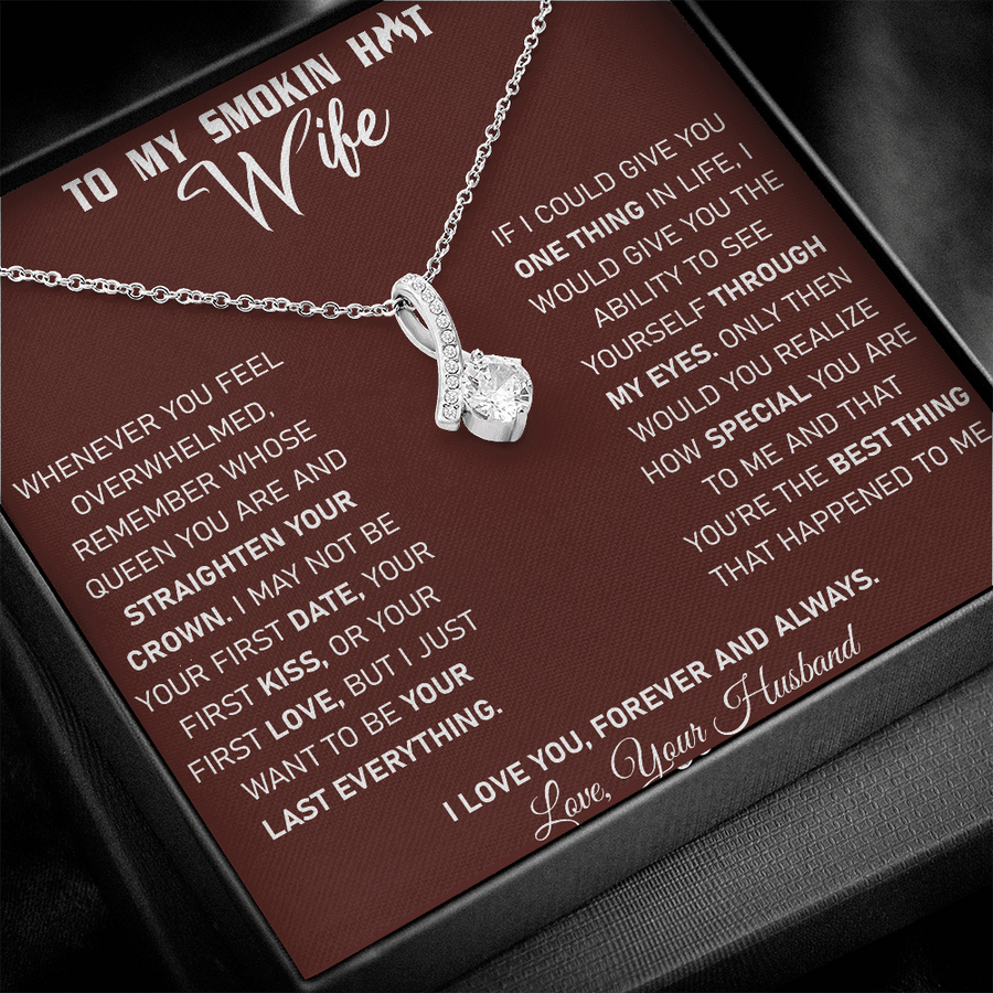 To My Smokin Hot Wife - Alluring Beauty Necklace - Red