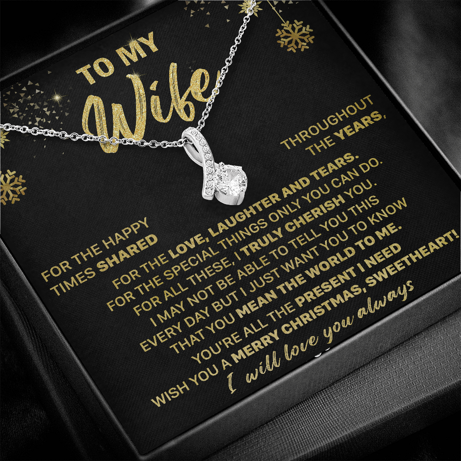 Gift For Wife Christmas - Happy Times - Alluring Necklace