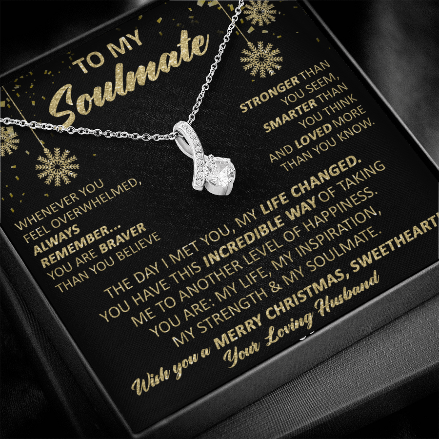 Gift For Wife Christmas - My Life Changed - Alluring Necklace