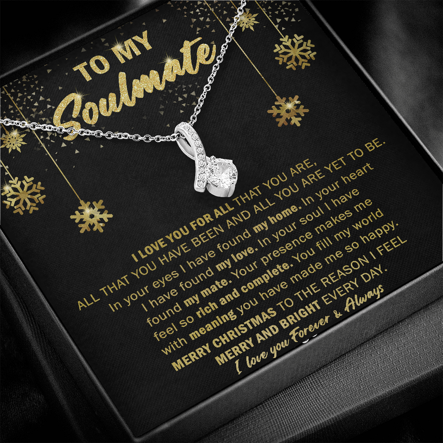 Gift For Your Soulmate Christmas - Fill My Wolrd - Alluring Necklace
