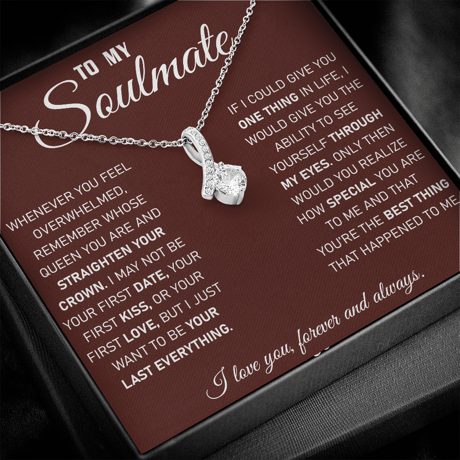 To My Soulmate - Red Necklace