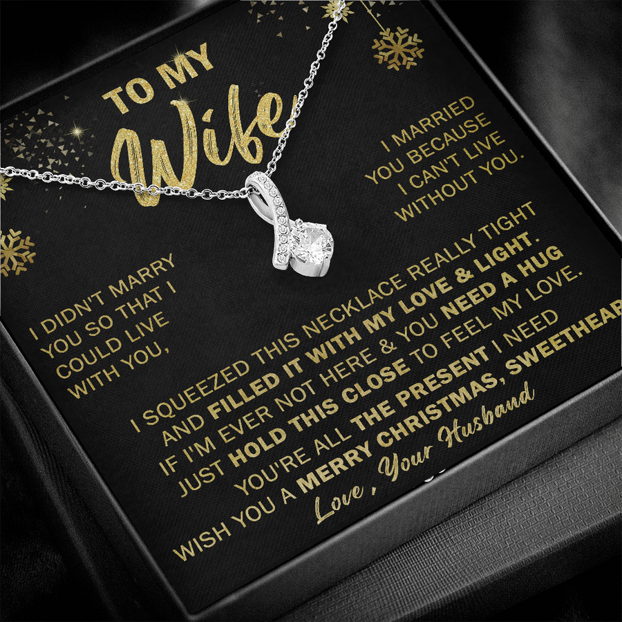 Gift For Wife Christmas - Feel My Love - Alluring Necklace