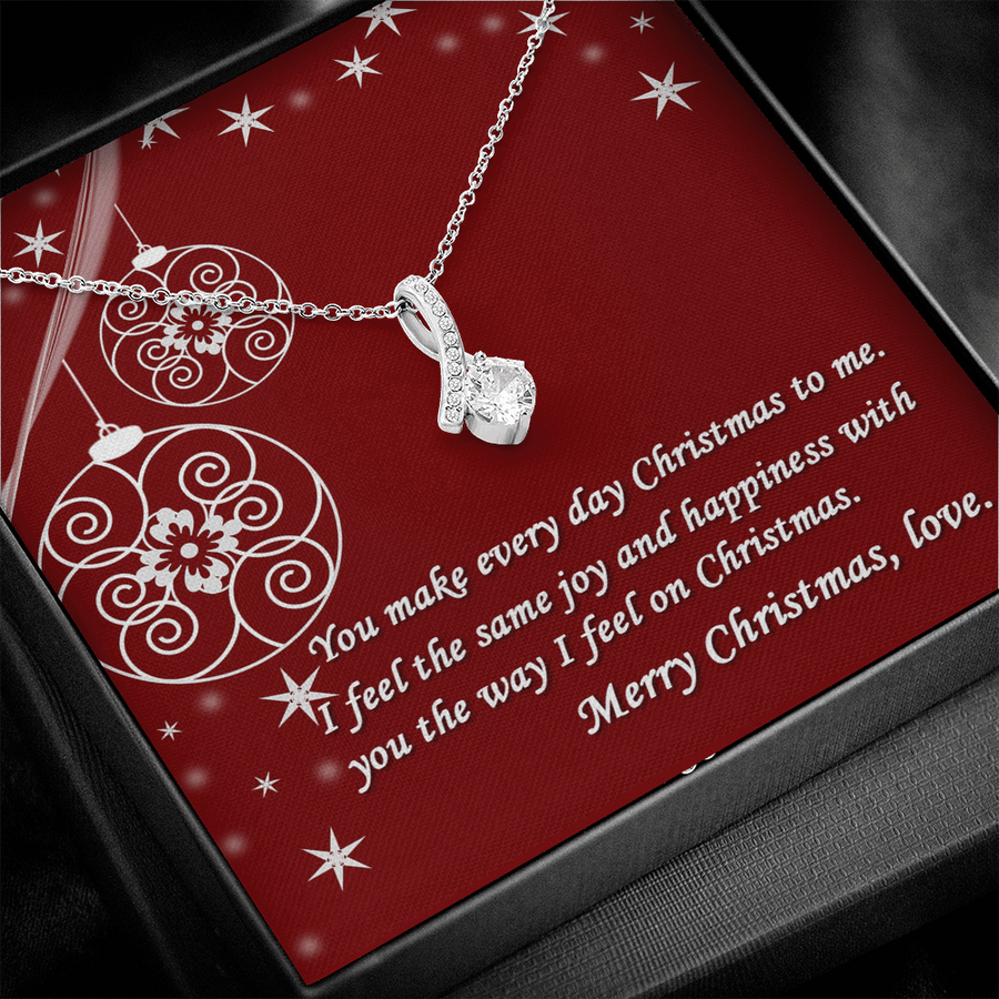 Merry Christmas pendant alluring gift for her Necklace