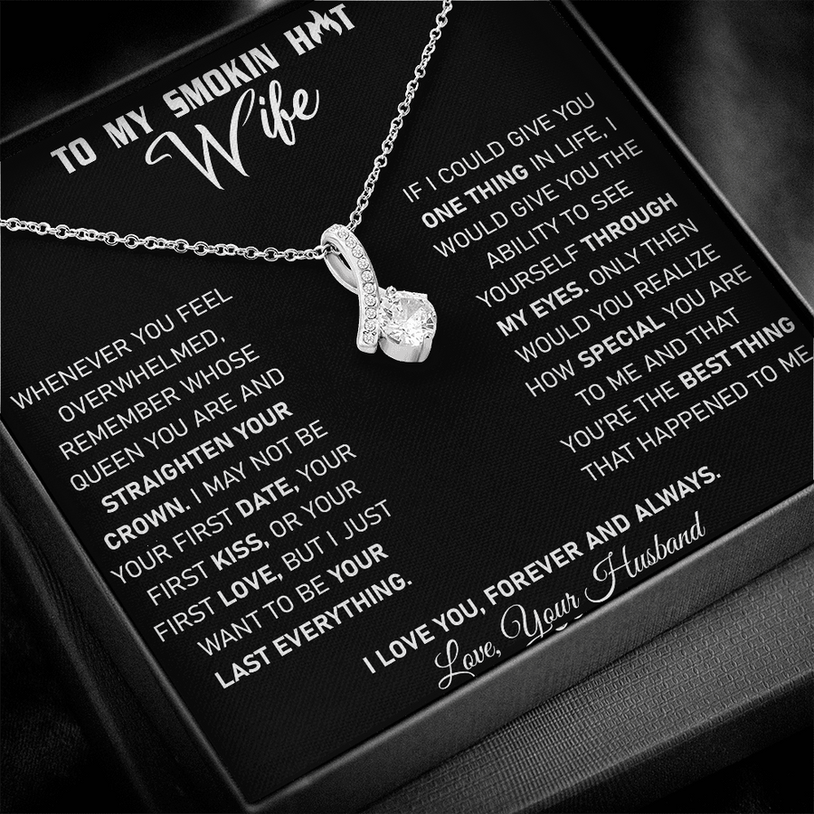 To My Smokin Hot Wife - Alluring Beauty Necklace - Black