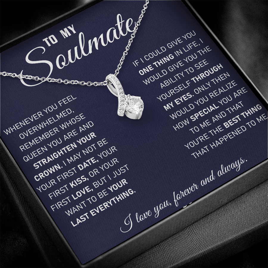 To My Soulmate - Blue Necklace