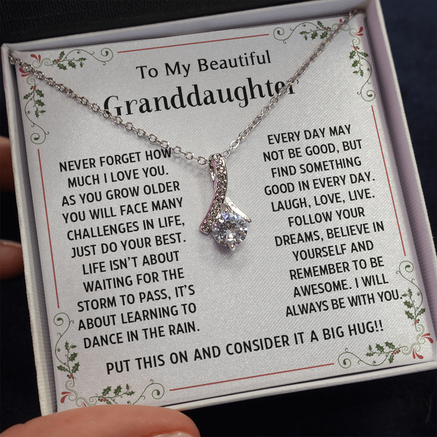 To My Granddaughter - Alluring Beauty Necklace