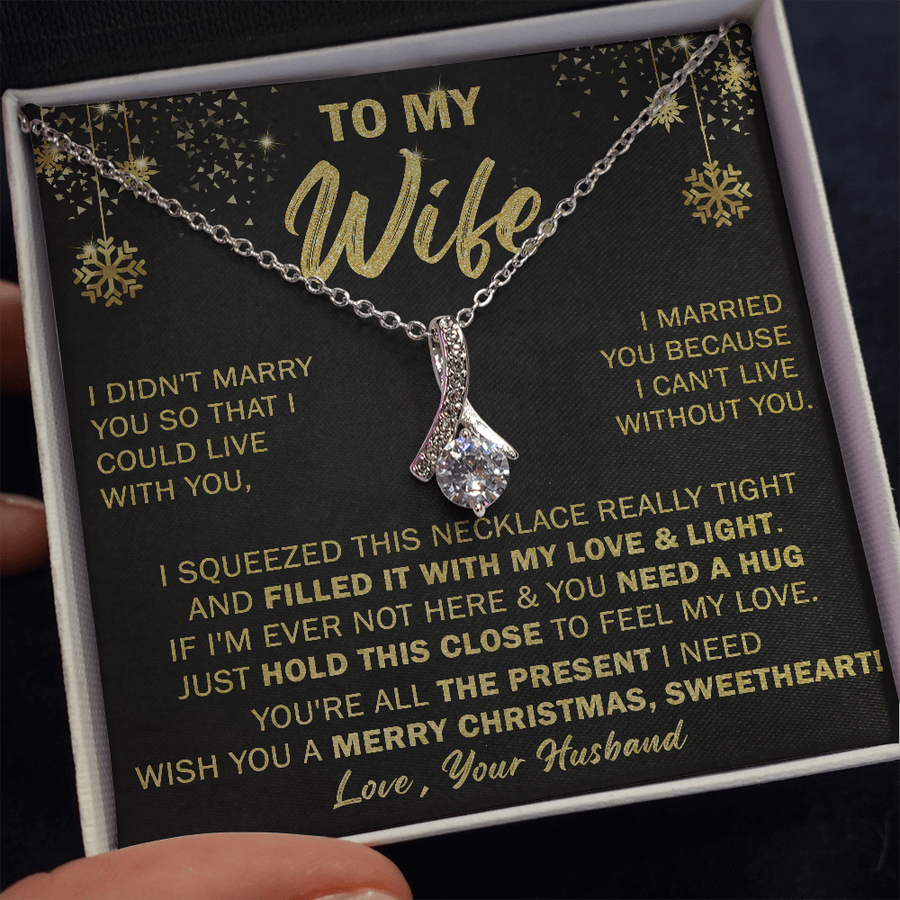 Gift For Wife Christmas - Feel My Love - Alluring Necklace