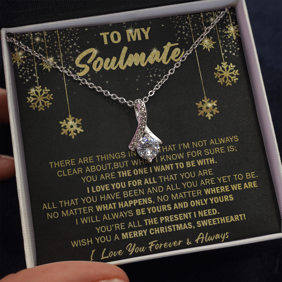 Gift For Your Soulmate Christmas - Merry Xmas - Alluring Necklace