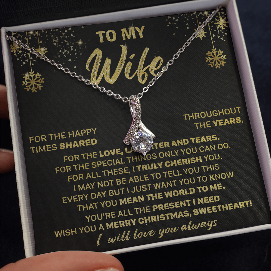 Gift For Wife Christmas - Happy Times - Alluring Necklace