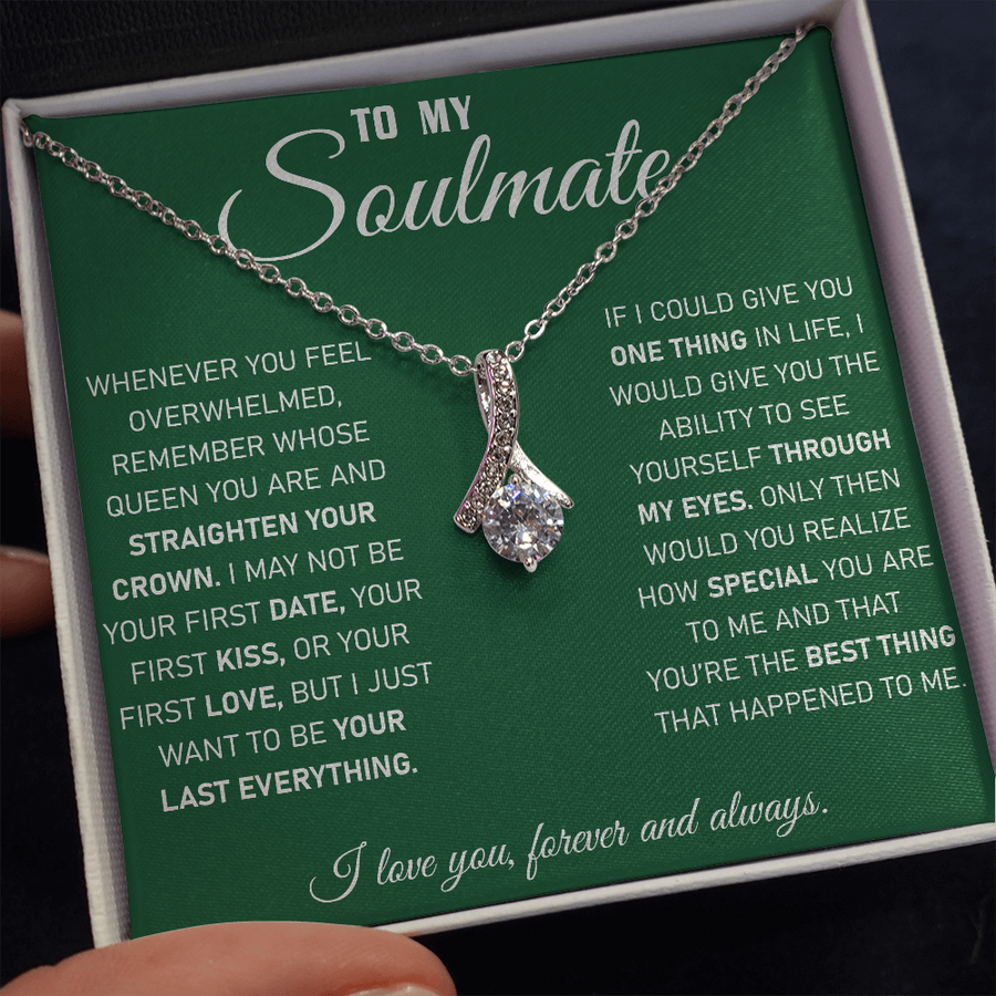 To My Soulmate - Green Necklace