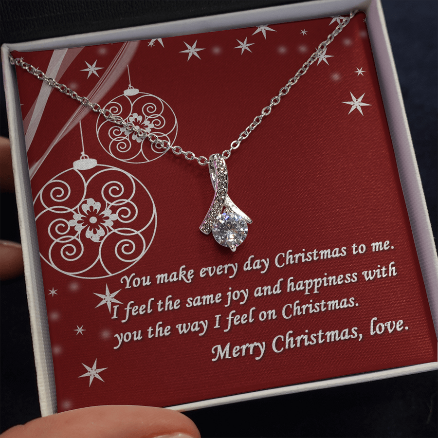 Merry Christmas pendant alluring gift for her Necklace