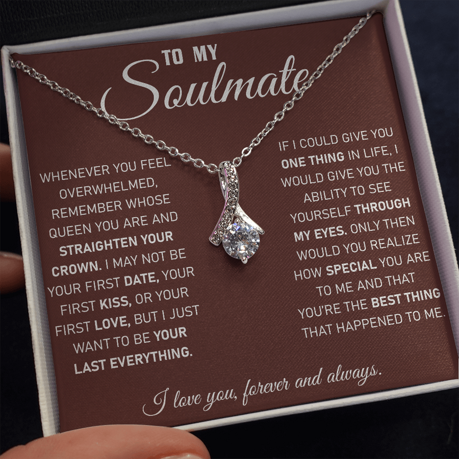 To My Soulmate - Red Necklace