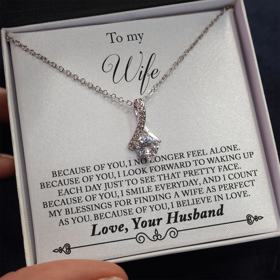 Because of You I Believe Necklace