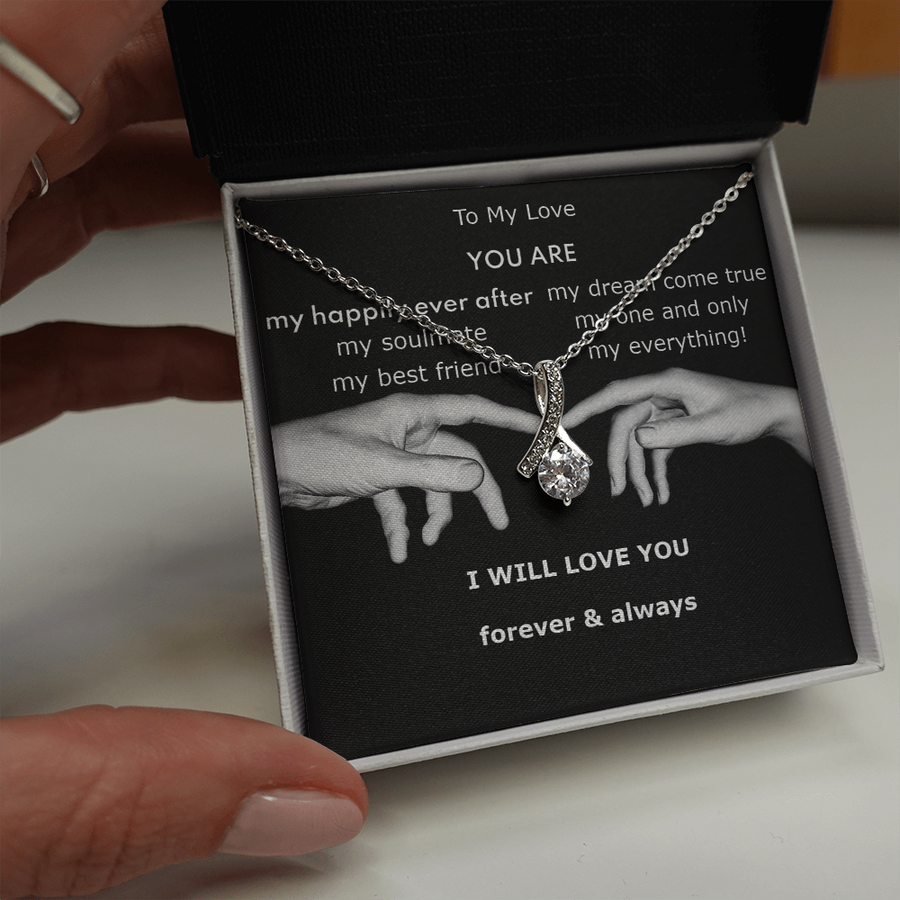 To My Love Beautiful Necklace Gift with a Michelangelo Flair a Tears of Joy Gift for Her