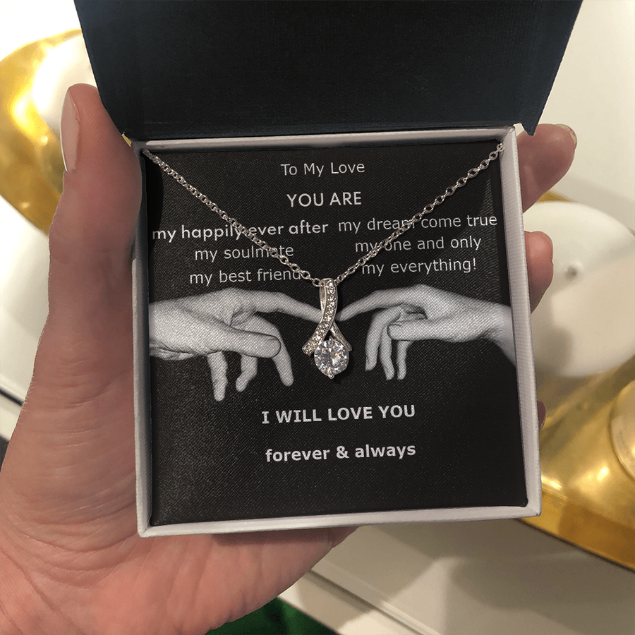 To My Love Beautiful Necklace Gift with a Michelangelo Flair a Tears of Joy Gift for Her