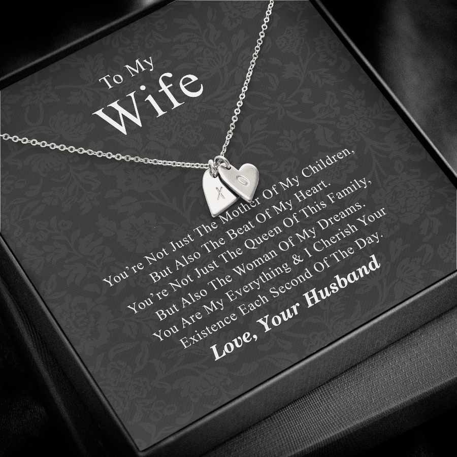 To My Wife Sweetest Hearts Necklace