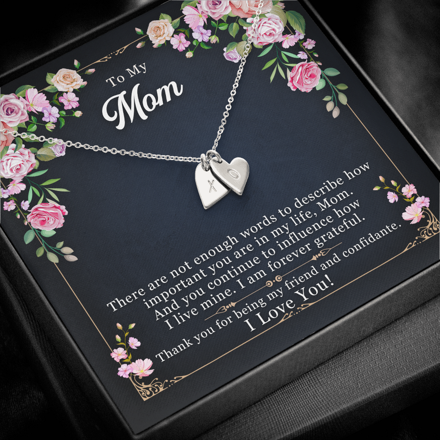 Sweetest Hearts Necklace, Dainty Sparkle Cute Womens Ladies Girls Jewellery, Birthday Gift For Mother, Mother Gift Necklace, Christmas Gift, Meaningful Mother Gift