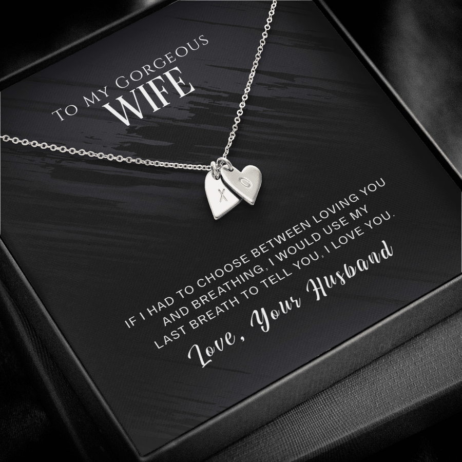 Sweetest Hearts Necklace, Dainty Sparkle Cute Womens Ladies Girls Jewellery, To My Wife Necklace Gift, Anniversary Gift, Gifts for Her, Birthday Gift, Gift for Wife