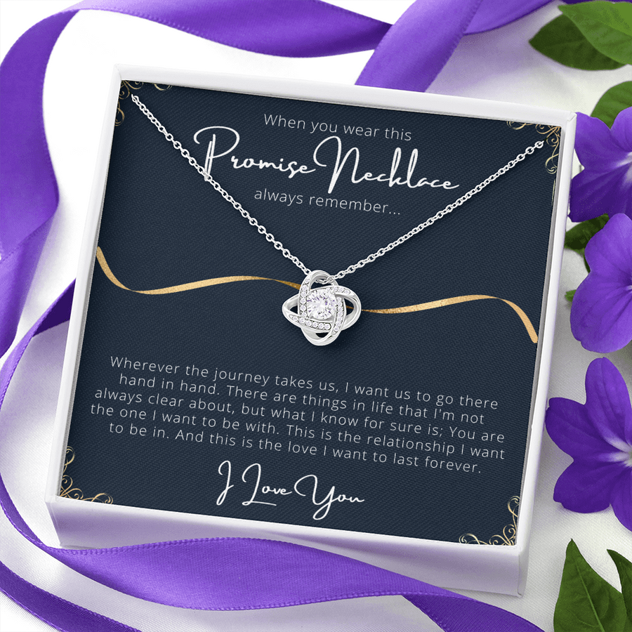 Promise Necklace Gift For Girlfriend From Boyfriend, Girlfriend Anniversary, Gift For Girlfriends Birthday
