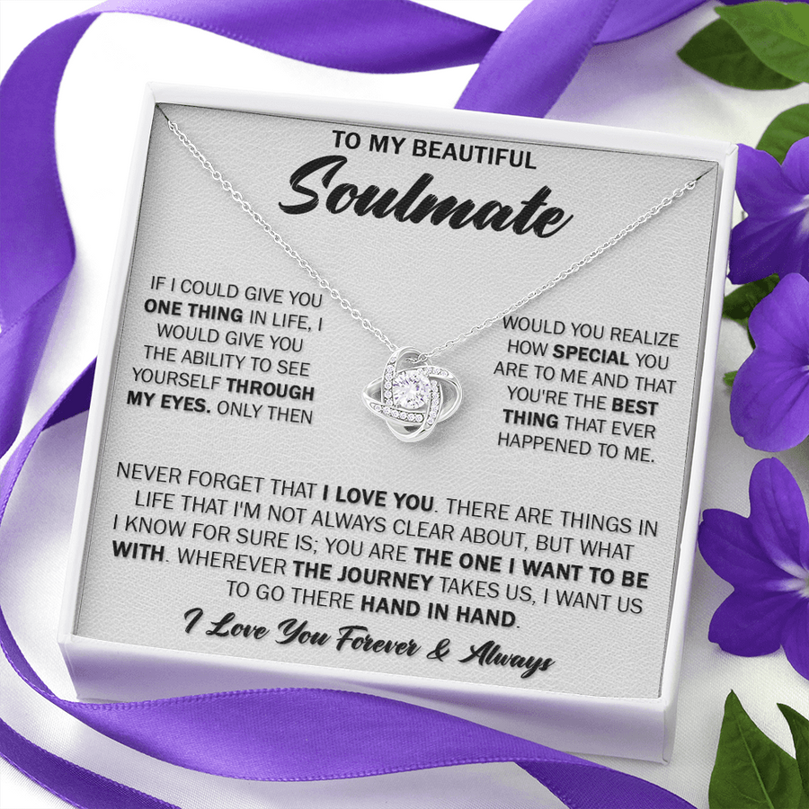 Gift For Soulmate - Forget - Love Knot Necklace