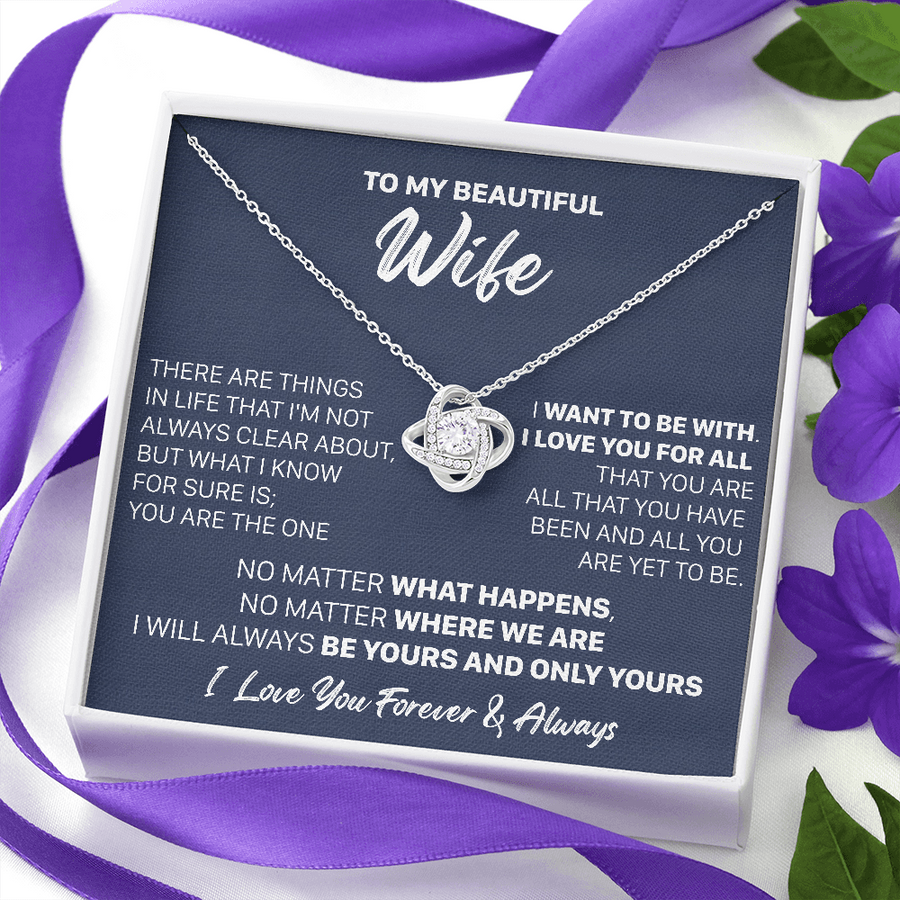 Gift For Wife - The One - Love Knot Necklace