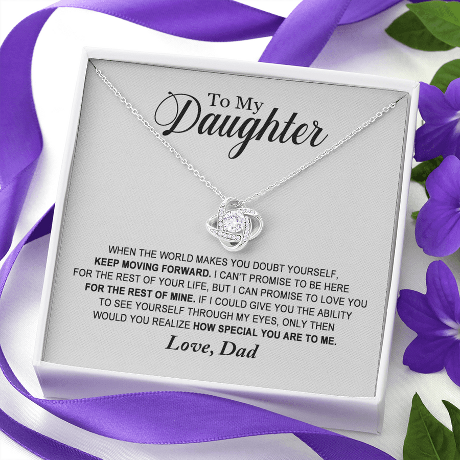 To My Daughter Necklace, Gift For Daughter From Dad, Teenager Daughter Gift, Daughter Birthday Gift
