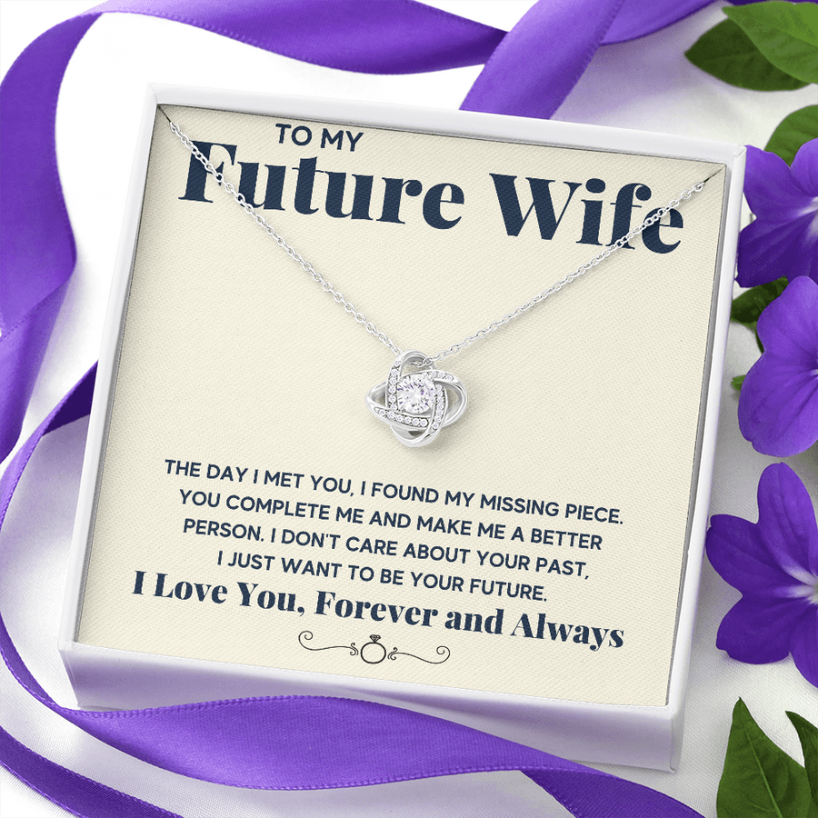 TO MY FUTURE WIFE LOVE KNOT NECKLACE GIFT SET