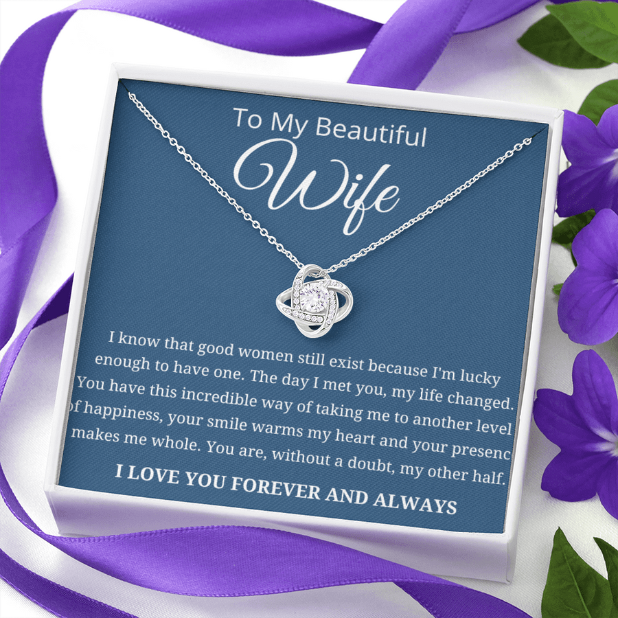 To My Beautiful Wife - Gift for Valentine's Day Necklace