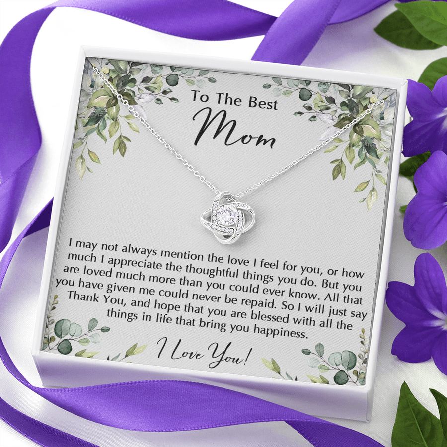 To My Best Mom Necklace, Gift For Mom, Present For Mom, Gifts from Son or Daughter