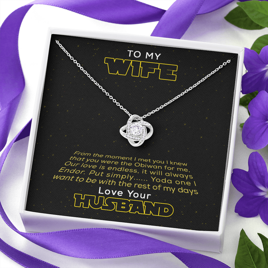 To My Wife Love Your Husband - the Force - Galaxy Necklace - I Am So Lucky to Have Found You - I Love You - Necklace - to My Future Wife Necklace, Wife Christmas Gift, Wife Christmas Gift From Husband, Wife Christmas, Gift for Wife, Necklace for Wife