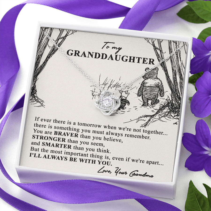 To My Granddaughter Gift From Grandmother, Grandma And Granddaughter Necklace, Granddaughter Christmas Gift, Granddaughter