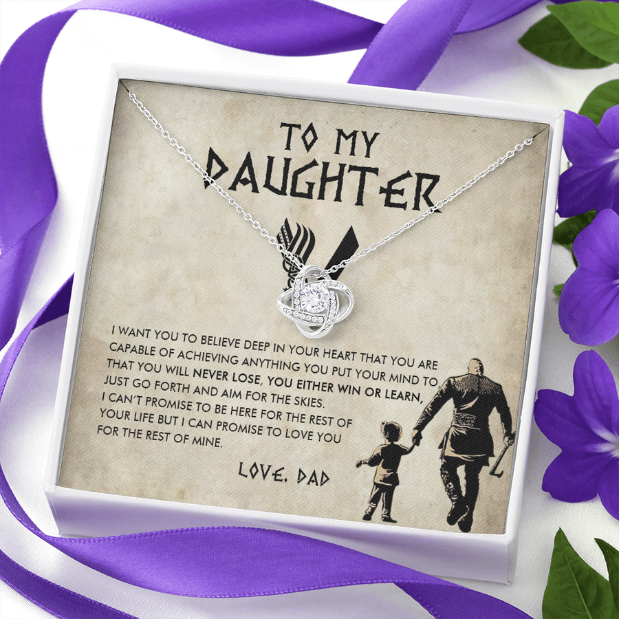 To My Daughter - No One Can Love You More Than I Do - to My Daughter Necklace, Daughter Gift From Dad, Daughter Father Present, Meaningful Necklace for Daughter From Dad, Personalize Gift