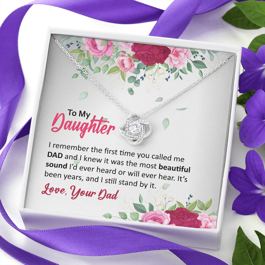 To my Daughter, Daughter Gift From Dad, Daughter's Birthday, Unique, Grown Up Daughter Necklace
