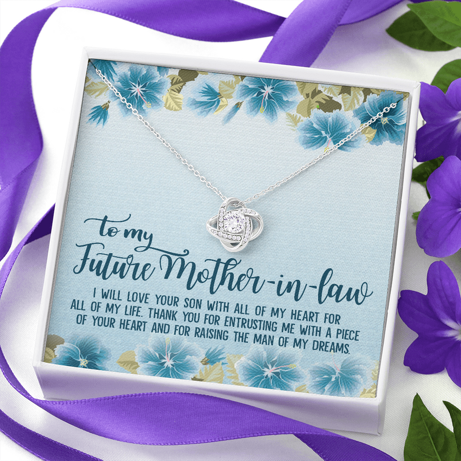 Love Knot Necklace for Future Mother in Law Christmas Gift to My Future Mother-in-law Gift for Mother's Day Present for Mil Birthday Gift