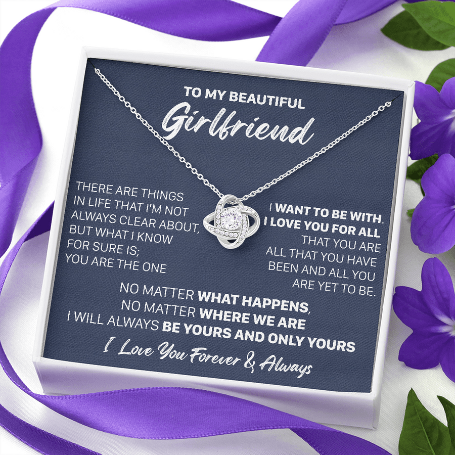 Cadeau pour petite amie - L'élue - Collier nœud de l'amour