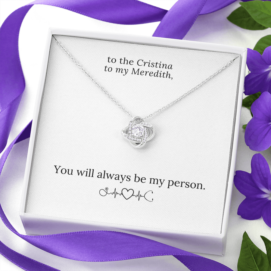 You Will Always Be My Person Necklace - to the Cristina to My Meredith - Will You Be My Girlfriend Gift, Girlfriend Proposal Ideas, Asking Out Girlfriend, Will You Be My Girlfriend Proposal Necklace