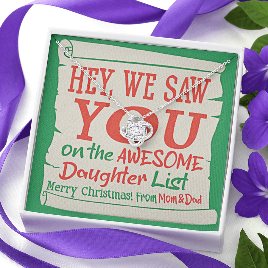 We Saw You On The Awesome Daughter List Necklace