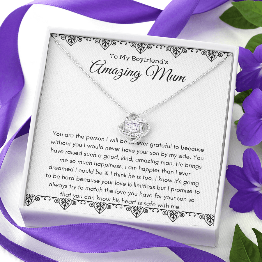To My Boyfriends Mum Gift, Mothers Day Gift For Boyfriends Mum, Bonus Mom Gift, Birthday Gifts for Boyfriends Mum Necklace