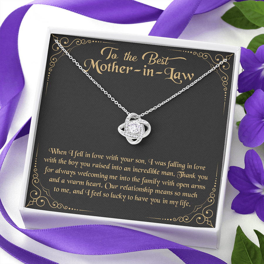 To the Best Mother-in-law Necklace - Mother in Law Necklace Gift, to My Mother-in-law, Mother-in-law Gift, Mother-in-law Necklace, Thoughtful Message Card, Future Mother-in-law
