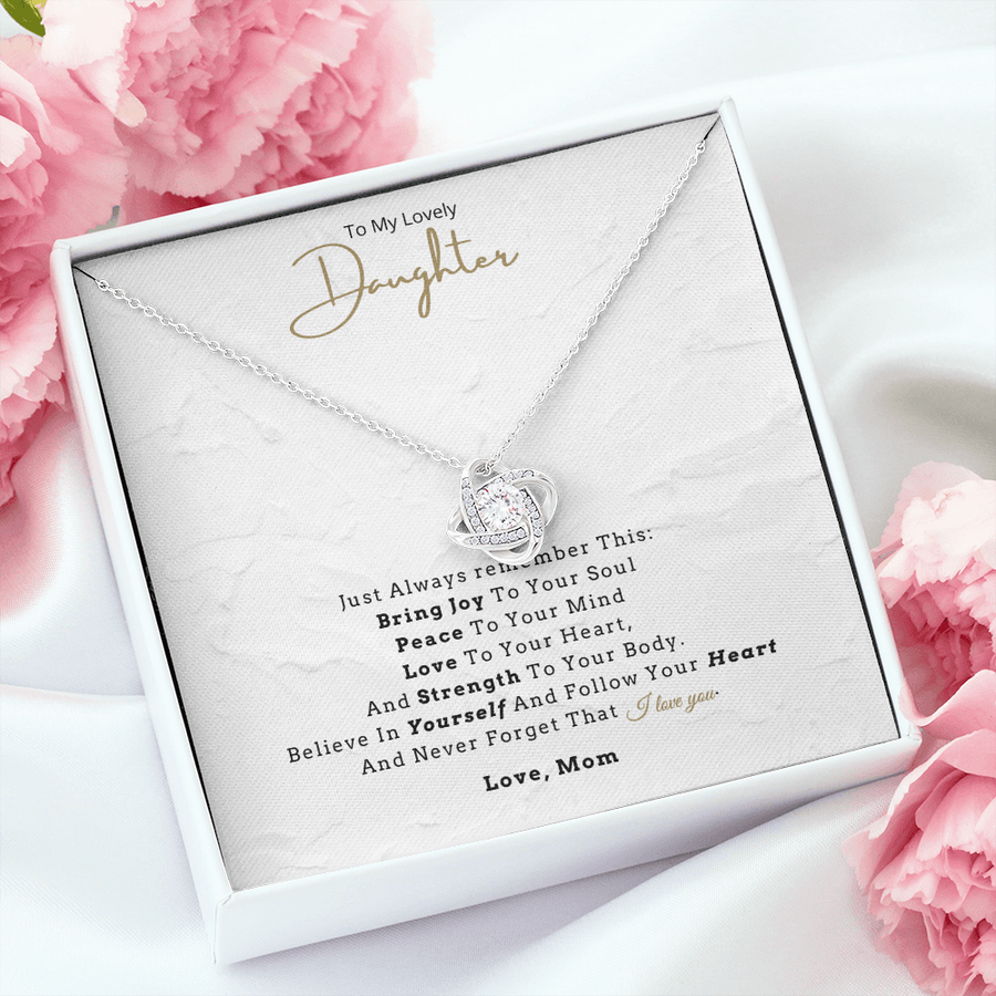 (ALMOST SOLD OUT) To My Lovely Daughter | Joy, Peace, Love, and Strength | Necklace