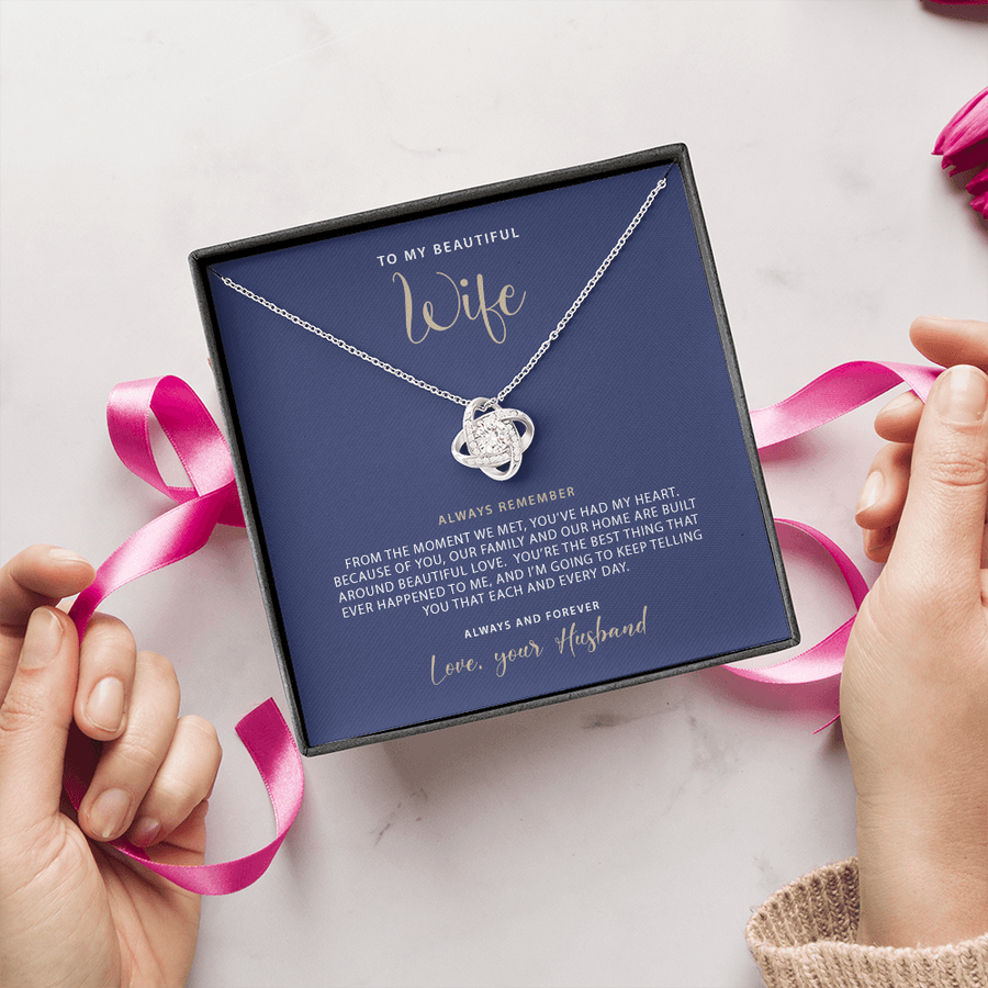 Wife Love Knot Necklace