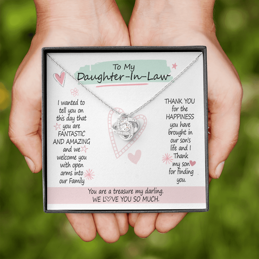 "A Gift For Daughter In Law" Love Knot Necklace - You Are A Treasure