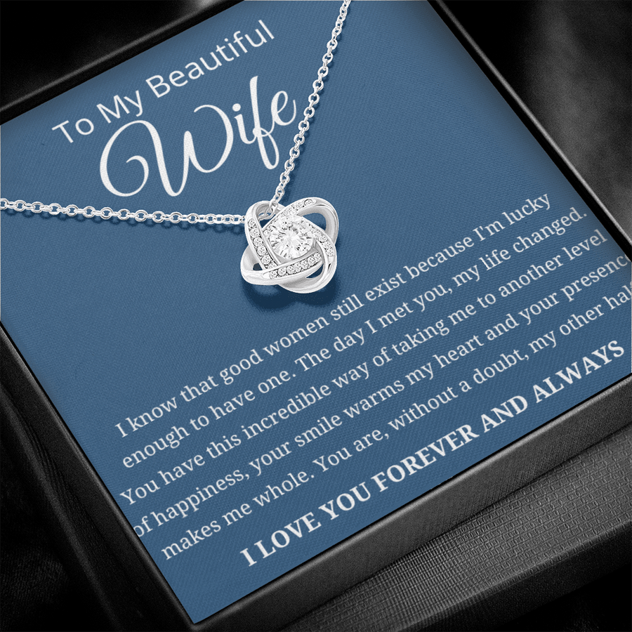 To My Beautiful Wife - Gift for Valentine's Day Necklace