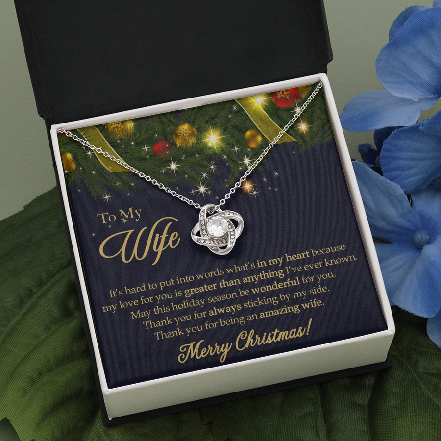 To My Wife | Love Knot Necklace??