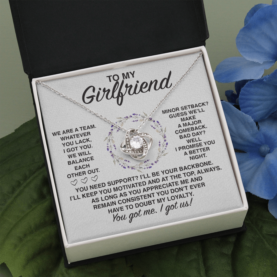 (GF005) Love Knot Necklace // Gift For Girlfriend