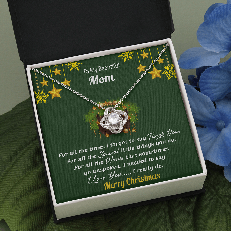 merry xmas mom Necklace
